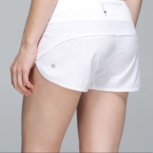White Lululemon Shorts